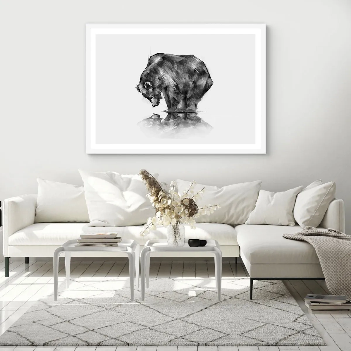 Poszter fekete keretben - Jó látni rokont - 91x61 cm