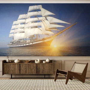 Fotótapéta Premium Sand - Soha nem múlik el az idejük - Tenger, Vitorlás hajó, Hajó - 400x280 cm