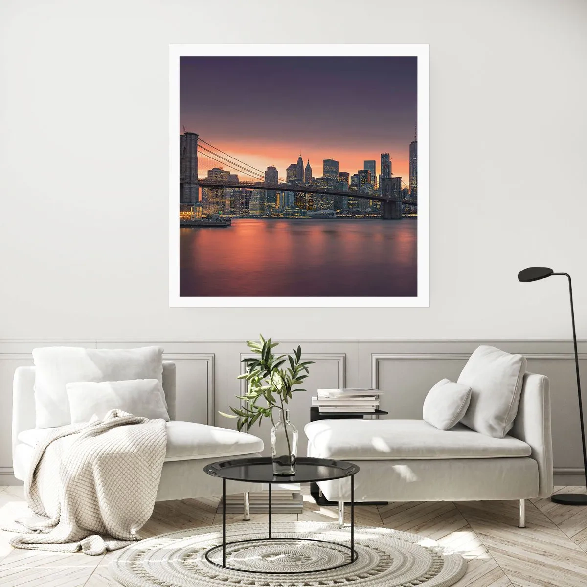 Poszter - Lila csendbe merülve - 60x60 cm