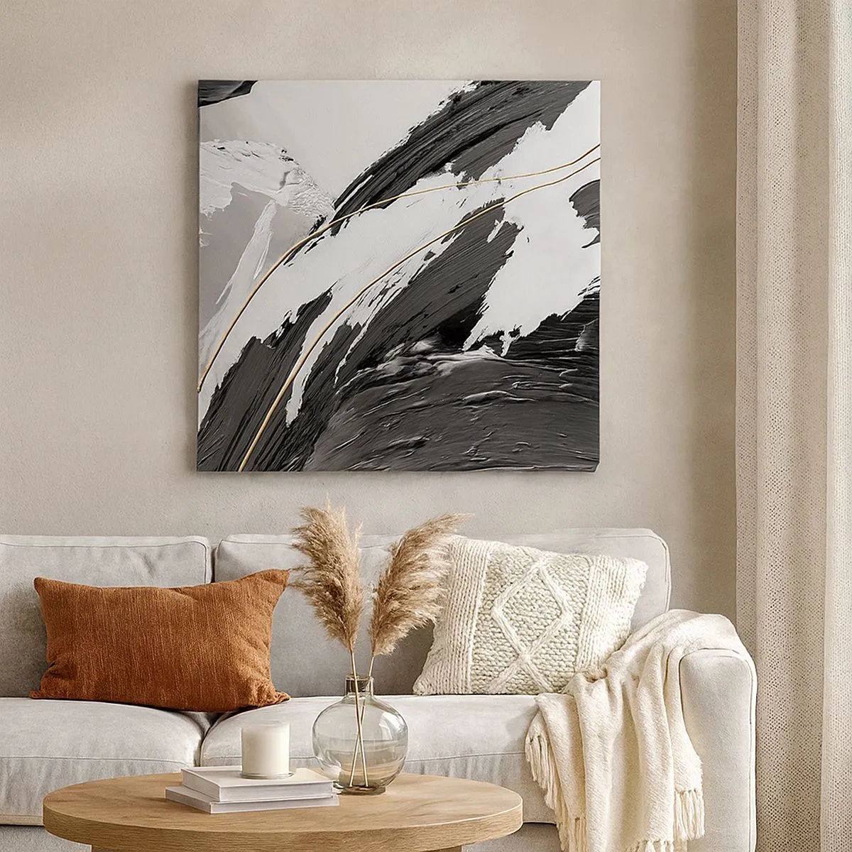 Vászonkép - Absztrakció érzékkel - 30x30 cm