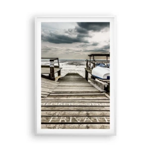 Poszter fekete keretben - Az északi part - 61x91 cm