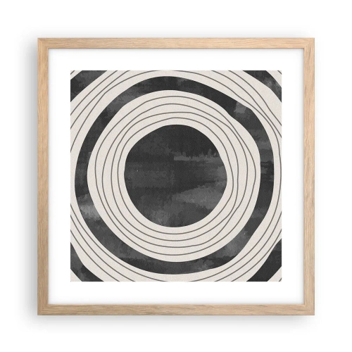 Poszter világos tölgy keretben - A legmélyén - 40x40 cm