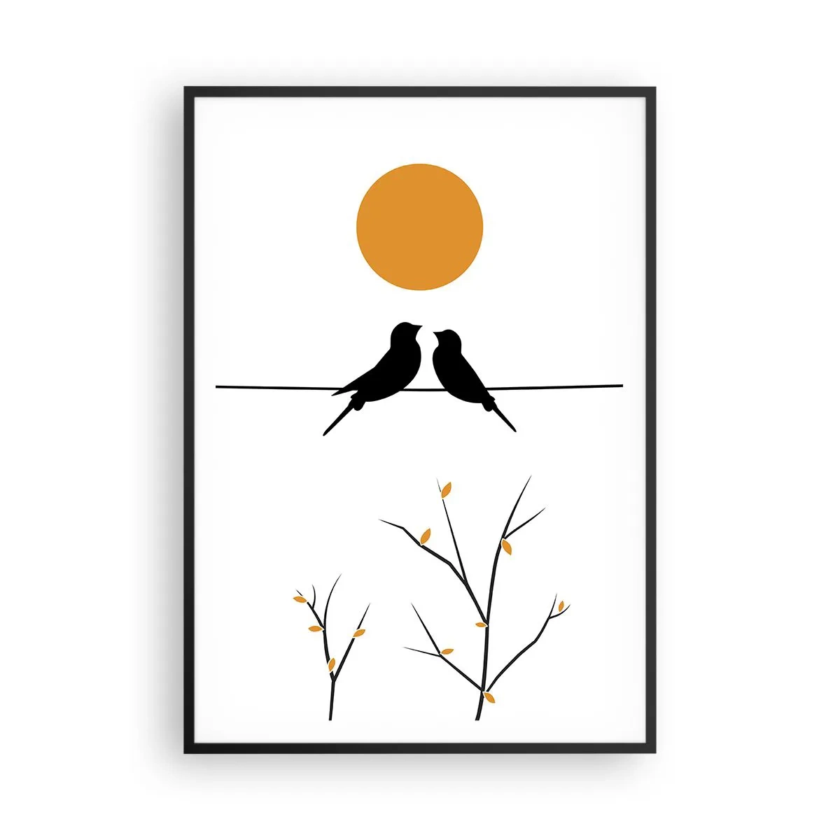 Poszter fehér keretben - Fülemüle este - 70x100 cm