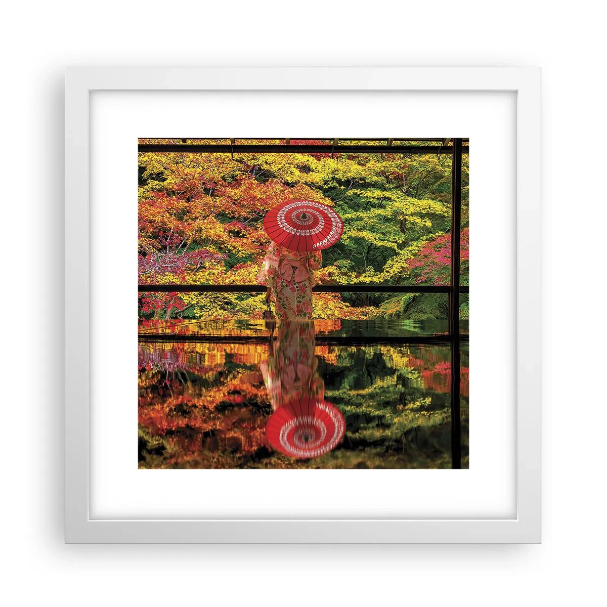 Poszter fekete keretben - A természet templomában - 30x30 cm