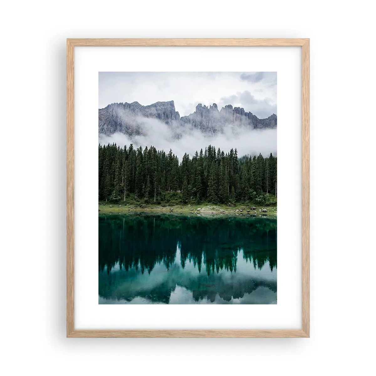 Poszter világos tölgy keretben - Csitt, csit, ne zavard fel az állóvizet... - 40x50 cm