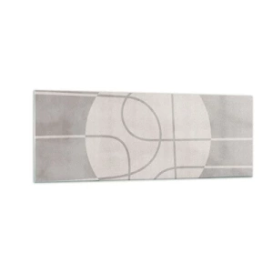 Üveg kép - Körkörös és egyenes - 140x50 cm