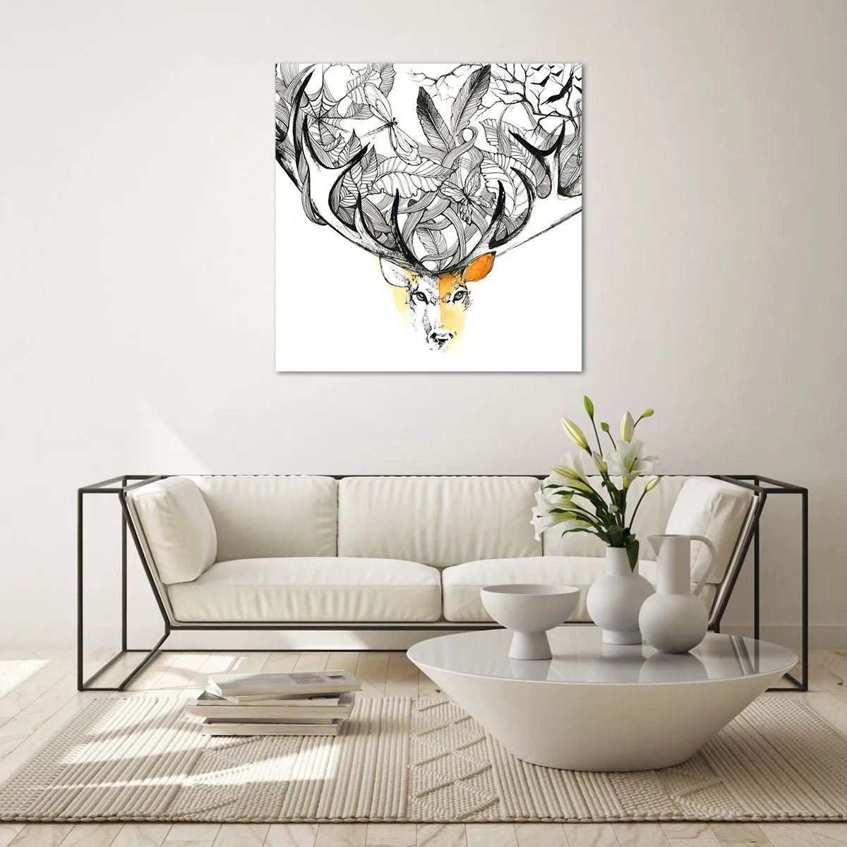 Üveg kép - A bőség szarvai - 70x70 cm