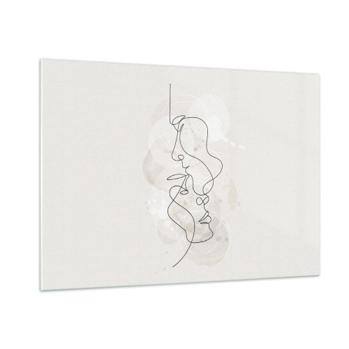 Üveg kép - Ölelésbe gabalyodva - 100x70 cm