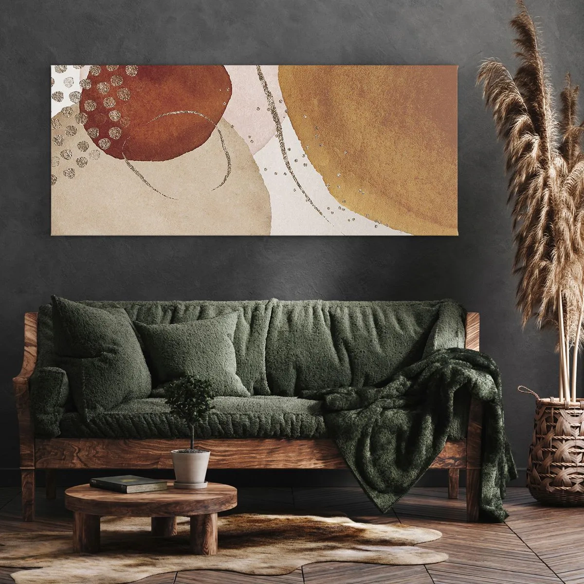 Vászonkép - Gömbölyűség és mozgás - 160x50 cm