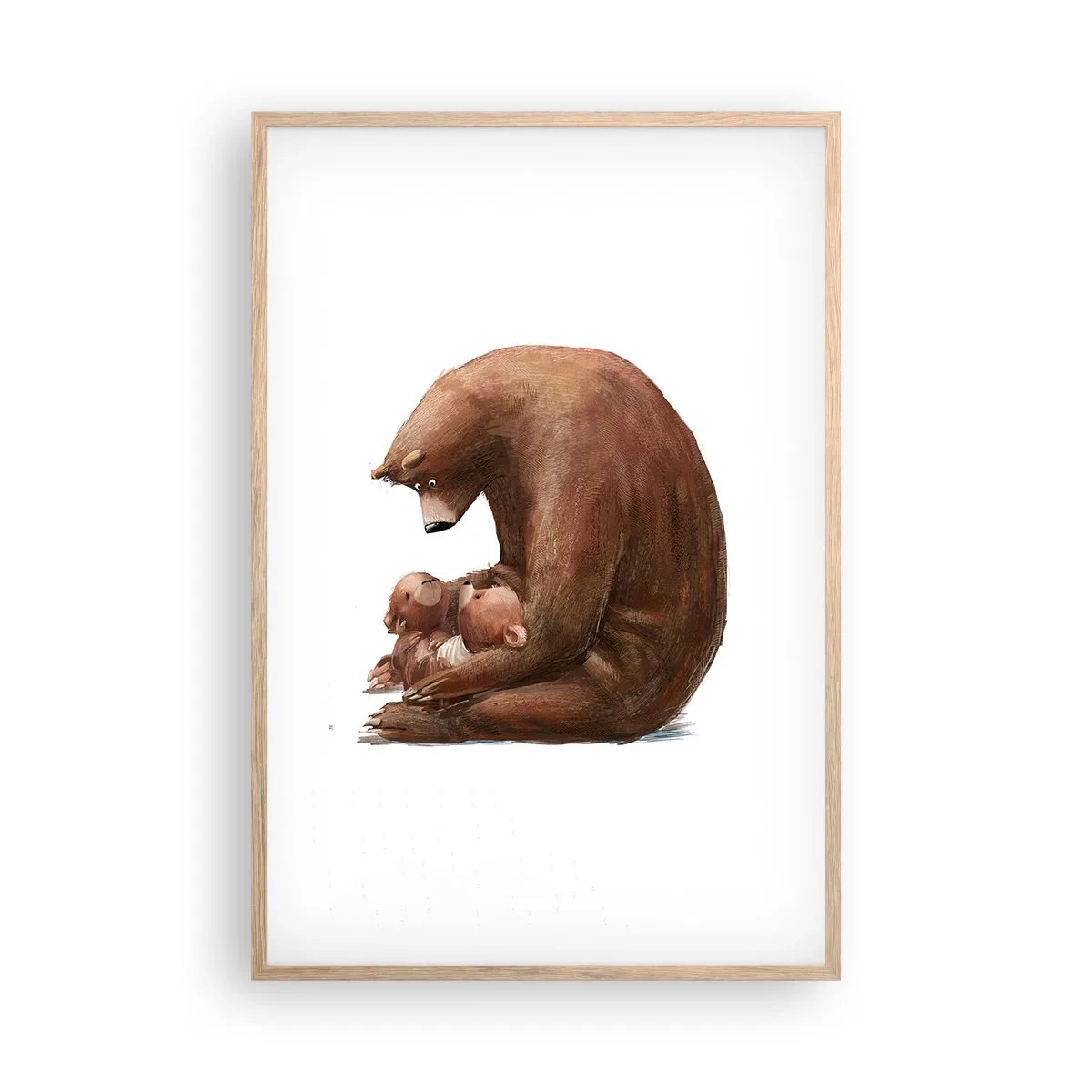 Poszter világos tölgy keretben - Szép álmokat gyerekek - 61x91 cm