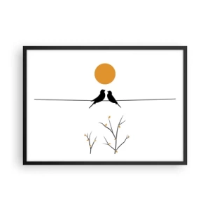 Poszter fehér keretben - Fülemüle este - 70x50 cm