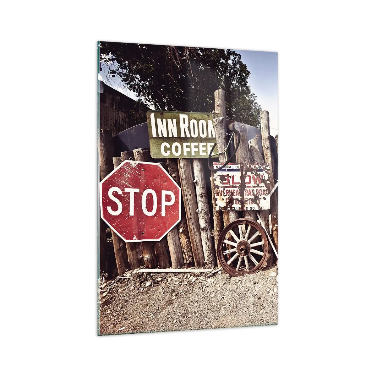 Üveg kép - És megállt az idő - 70x100 cm