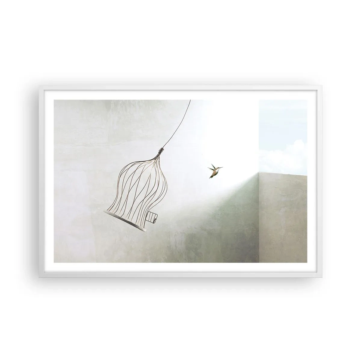 Poszter fekete keretben - Az elememen - 91x61 cm