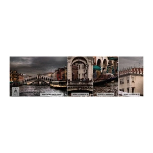 Fotótapéta Minta Premium Canvas - Egy velencei este ígérete - Város, Velence, Híd - 100x30 cm