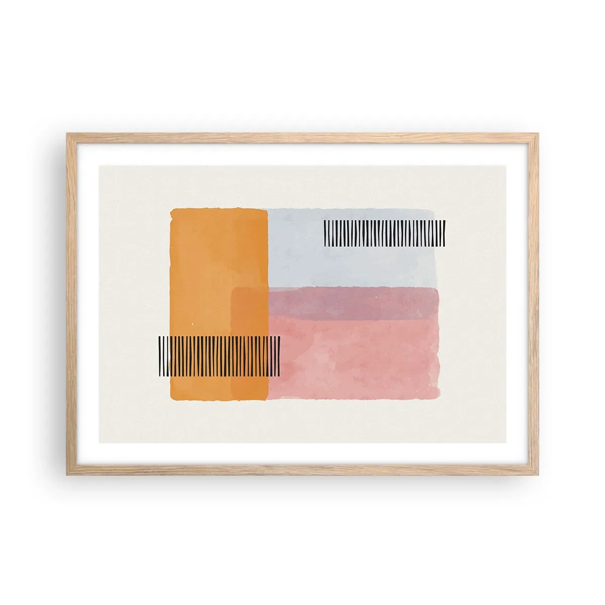 Poszter világos tölgy keretben - Saroktól sarokig - 70x50 cm