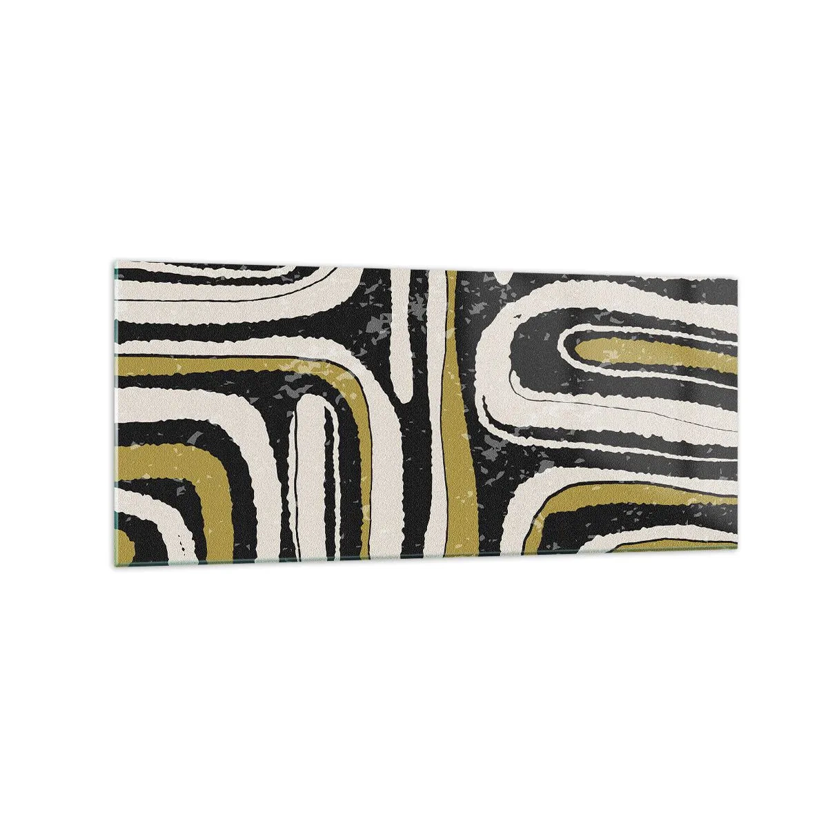 Üveg kép - Kompozíció: traktusok és sikátorok - 120x50 cm