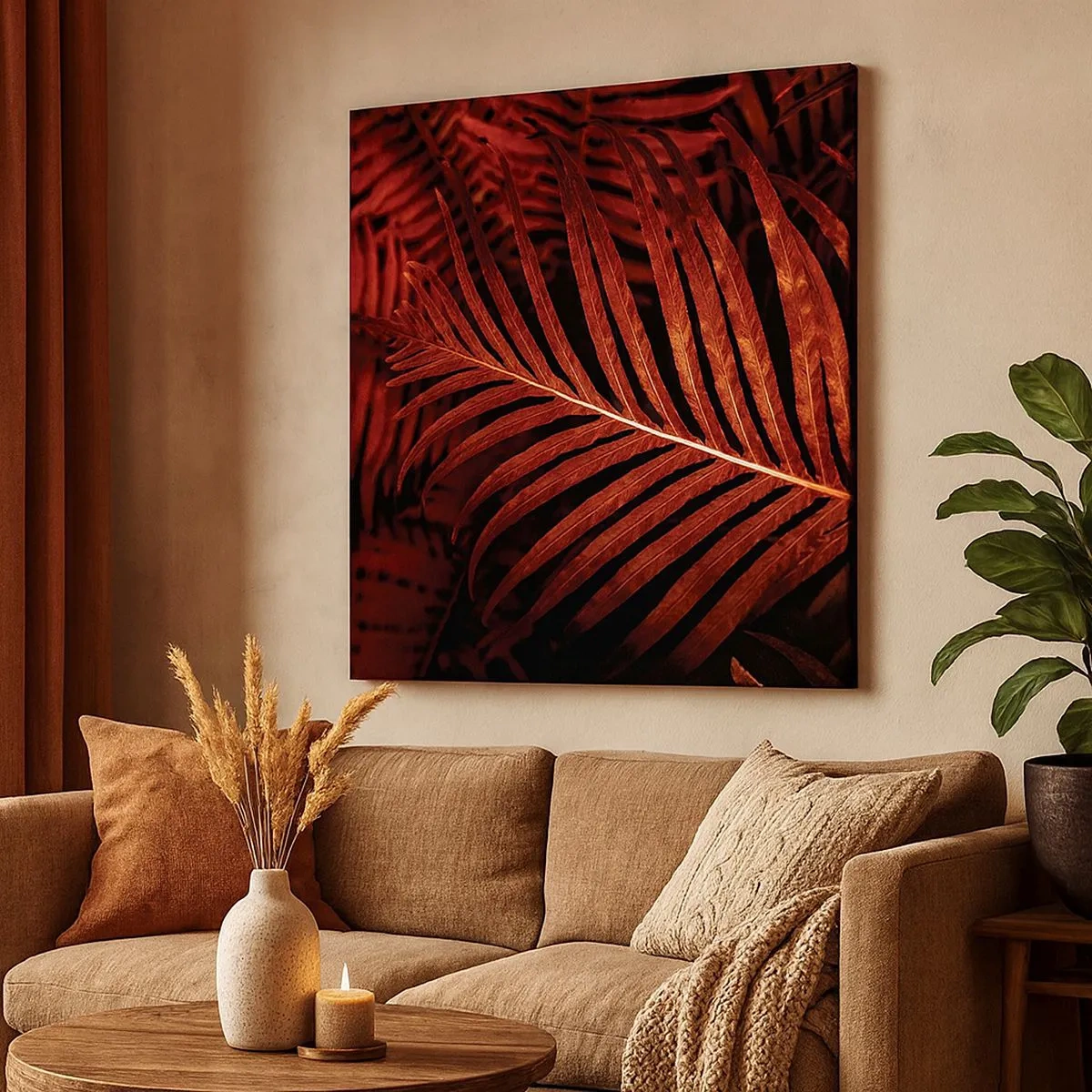 Vászonkép - Az élet vörös színe - 30x30 cm