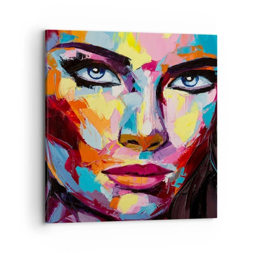 Vászonkép - A lélek is színes - 70x70 cm