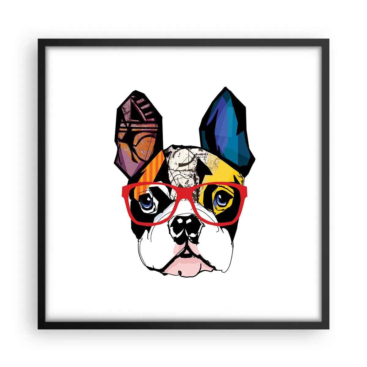 Poszter fehér keretben - Értelmiségi - 50x50 cm