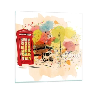 Üveg kép - A változatosság városa - 30x30 cm