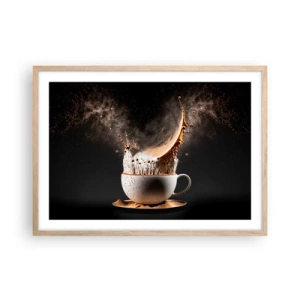 Poszter világos tölgy keretben -  Ízrobbanás - 70x50 cm