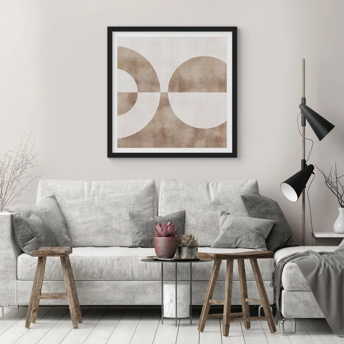 Poszter fehér keretben - Hasonlóságok és különbségek - 60x60 cm