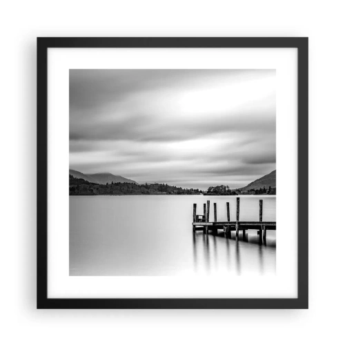 Poszter fehér keretben - Szelídség és erő - 40x40 cm