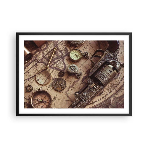 Poszter fehér keretben - Hív a kaland  - 70x50 cm