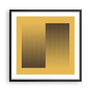 Poszter fehér keretben - Az ellentétek négyzete - 50x50 cm