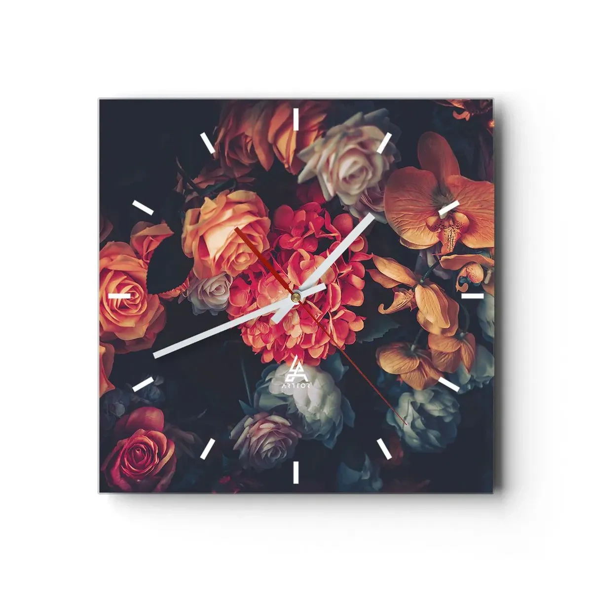 Falióra, Óra - Mint a holland mestereknél - 40x40 cm