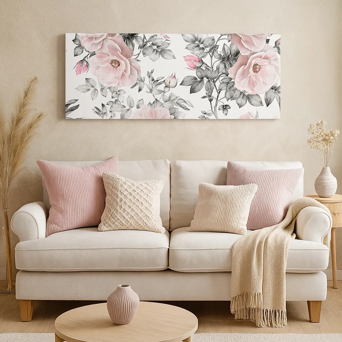 Vászonkép - Elveszni a rózsák virágaiban - 30x30 cm