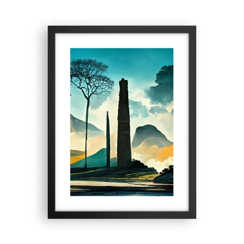 Poszter fehér keretben - Mindíg magasabbra és magasabbra - 30x40 cm