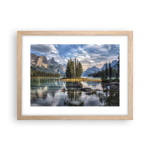 Poszter világos tölgy keretben - A nagy és tiszta víz mellett... - 40x30 cm