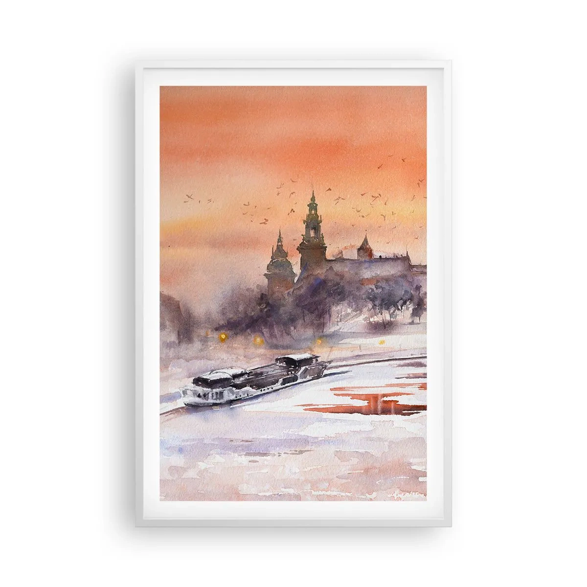 Poszter fekete keretben - Királyi naplemente - 61x91 cm