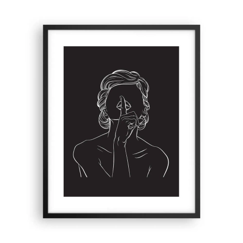 Poszter fehér keretben - A szépség csendben virágzik - 40x50 cm