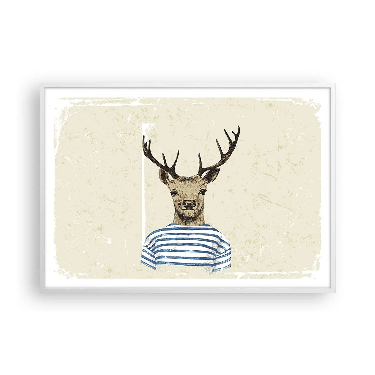 Poszter fekete keretben - Mert szeretem a csíkos pólókat! - 100x70 cm