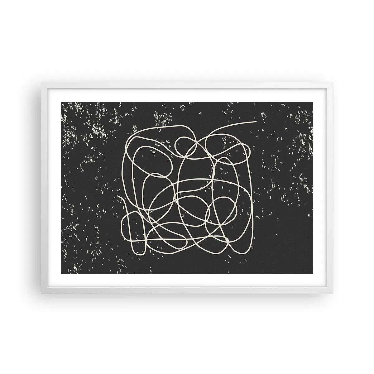 Poszter fekete keretben - Gondolatok elkalandozása - 70x50 cm