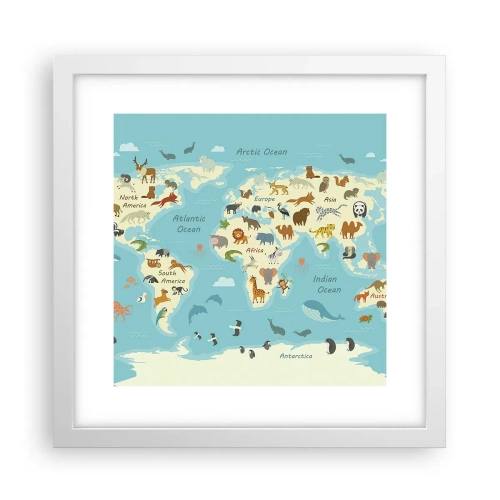 Poszter fekete keretben - Jó szomszédok - 30x30 cm