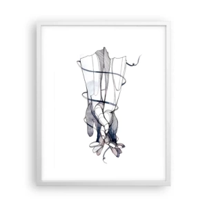 Poszter fekete keretben - Érintés tanulmányozása - 40x50 cm