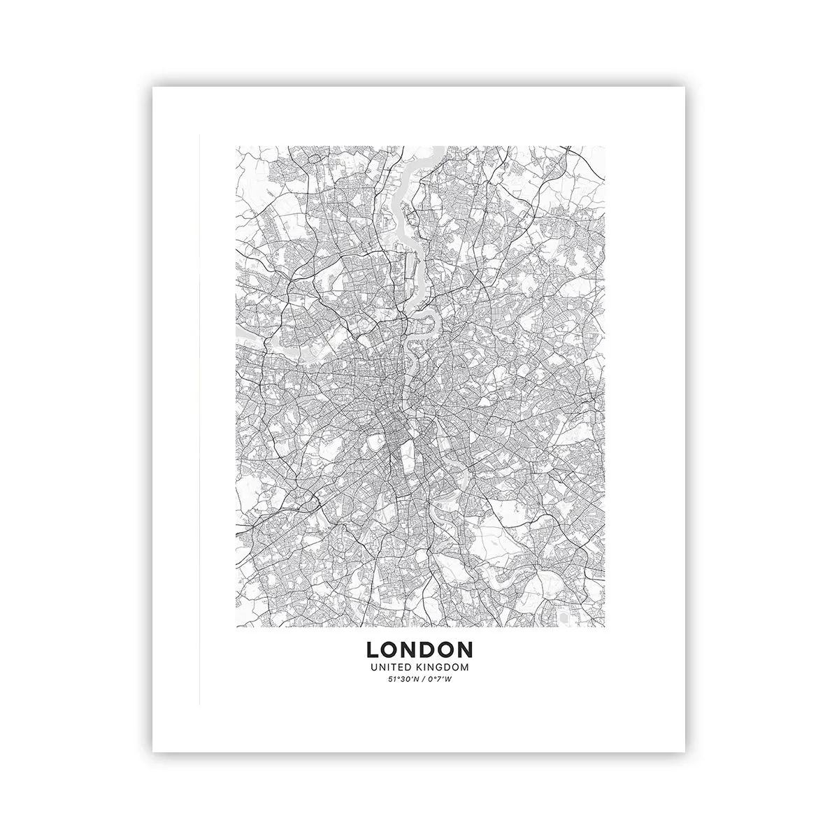 Poszter - A londoni labirintus térképe - 40x50 cm