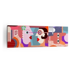 Vászonkép - Szemtől szembe - 160x50 cm