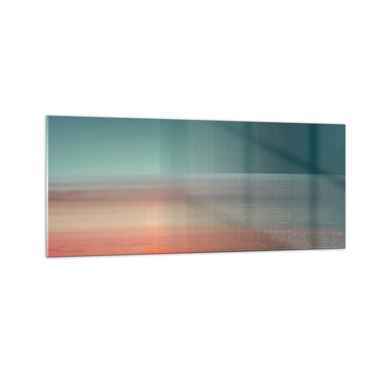 Üveg kép - Absztrakt: fényhullámok - 100x40 cm