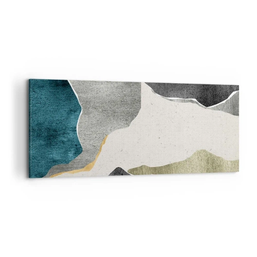 Vászonkép - Mozaik kompozíció aranyszállal - 120x50 cm