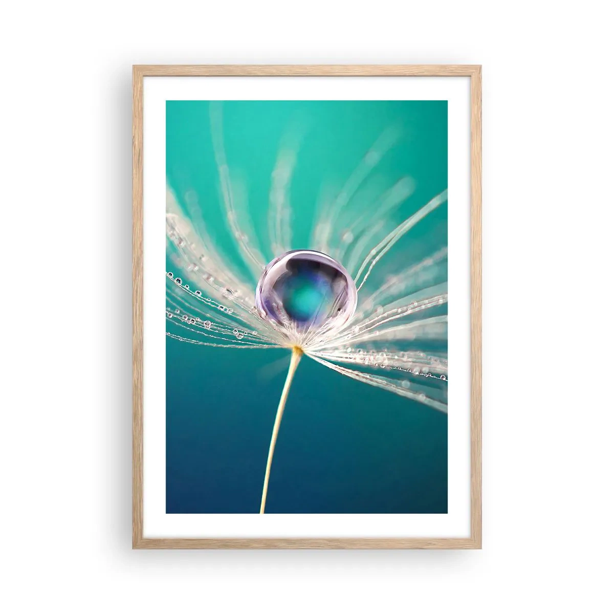 Poszter világos tölgy keretben - Misztikus pillanat - 50x70 cm