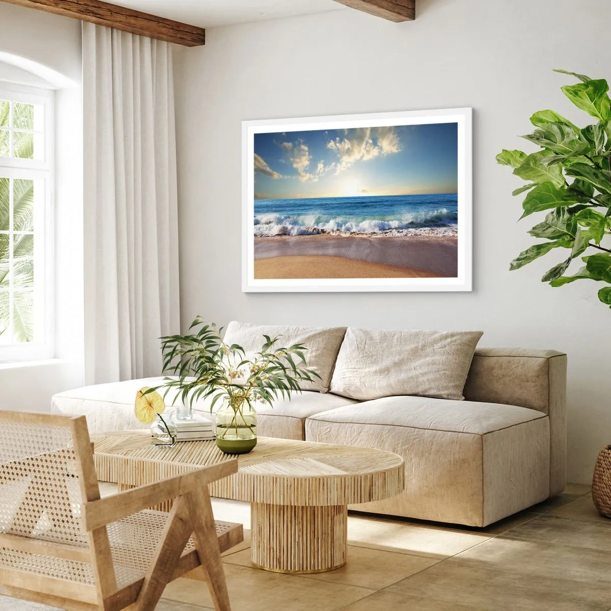 Poszter fekete keretben - Mozgás és nyugalom egyszerre - 91x61 cm