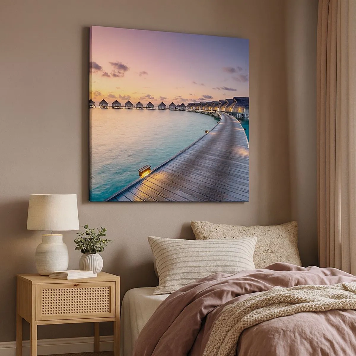 Vászonkép - Nyaralás – vissza a forrásokhoz - 30x30 cm