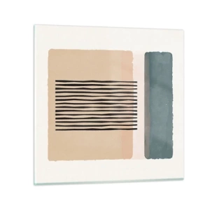 Üveg kép - Minden rendben - 50x50 cm