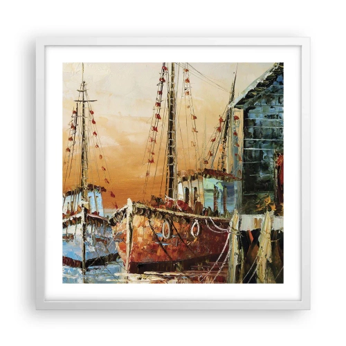 Poszter fekete keretben - Nyugodt visszatérés - 50x50 cm