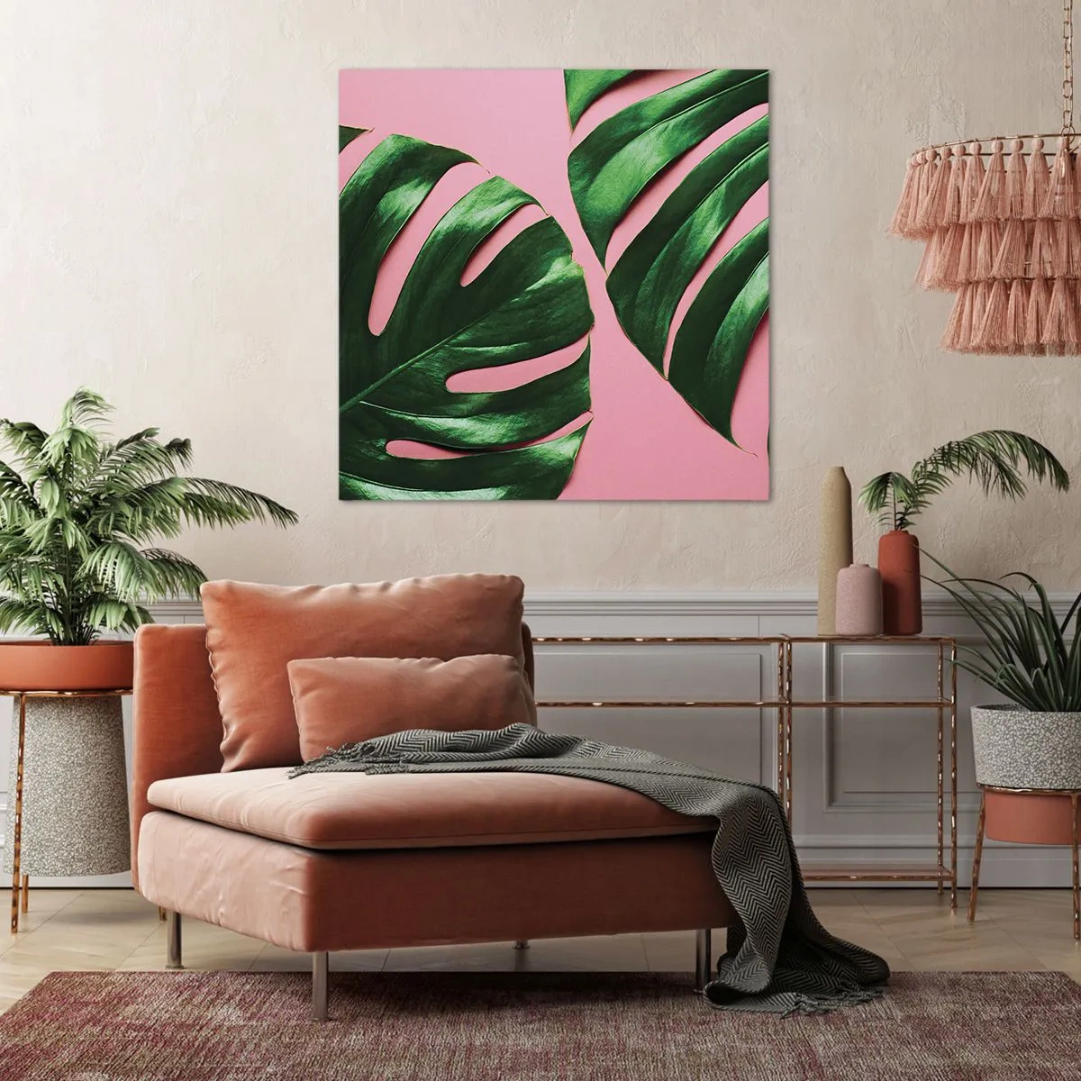 Vászonkép - Zöld rendez-vous - 70x70 cm