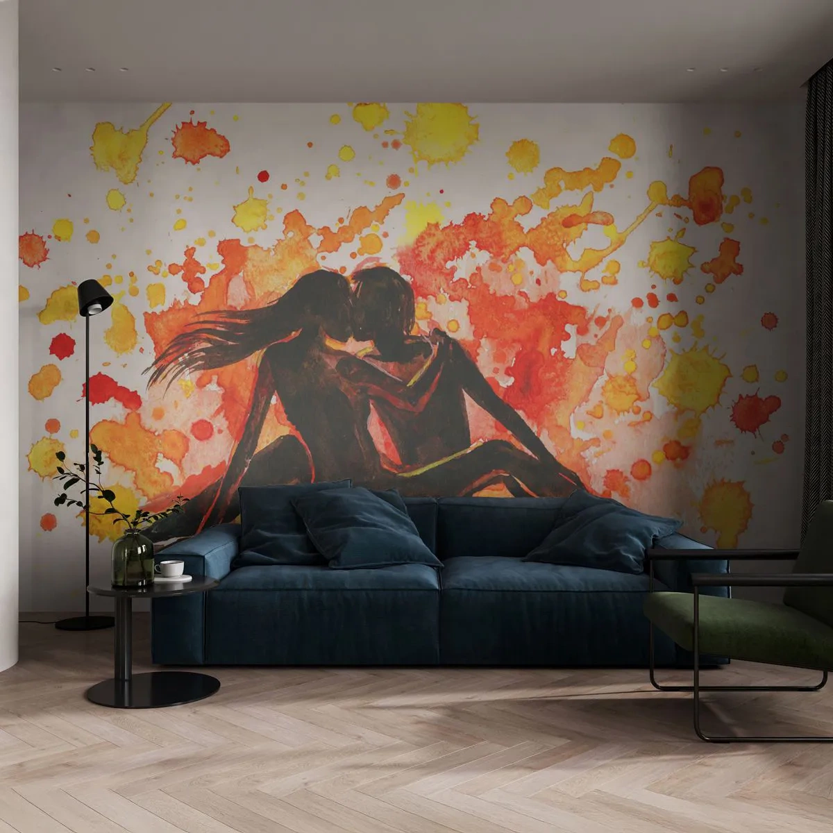 Fotótapéta Standard Eco - És világosság lett - Emberek, Csók, Pár szerelmes - 400x280 cm